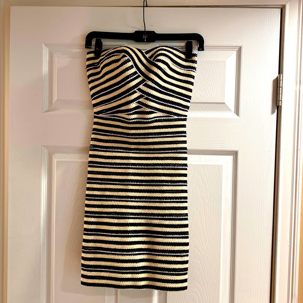 NWT.  Strapless.  Pleasure Doing Business.  Bodycon 27” length